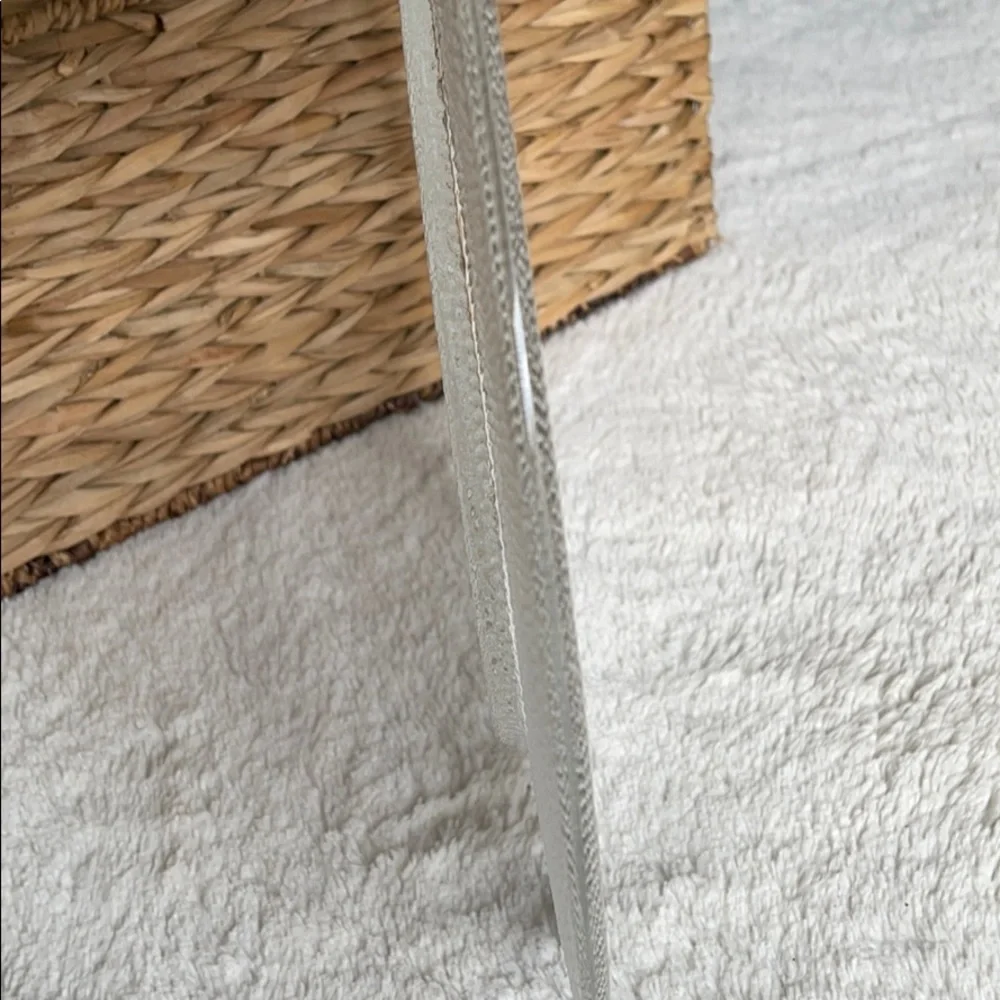 Pier 1 Imports Serving Platter Plate Pebbled Textured 12 1/2” Clear Glass
